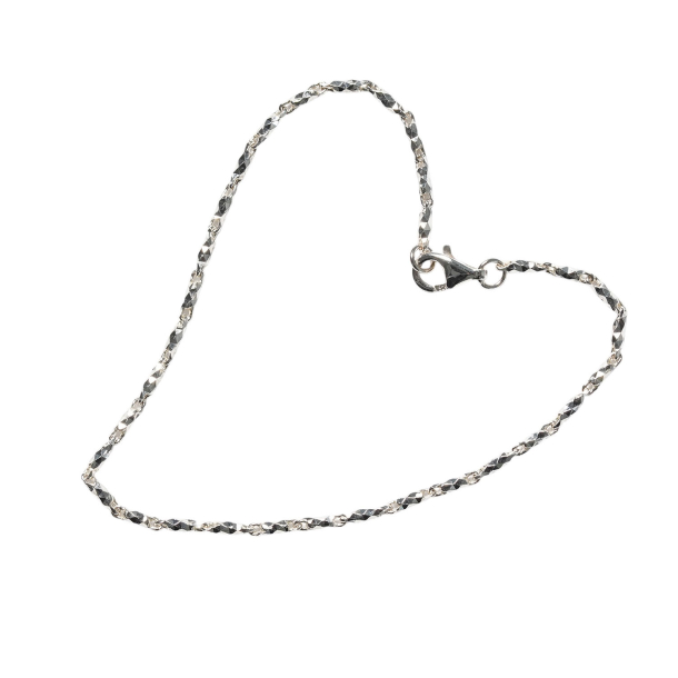 Armbnd &amp; halskde - Harlekin Mnster i 1,6mm Sterlingslv