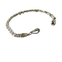 Armbnd &amp; Halskde - 3 rk. Rhodineret Harlekin med Magnetls