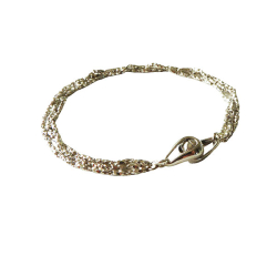 Armbnd &amp; Halskde - 3 rk. Rhodineret Harlekin med Magnetls