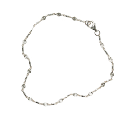 Armbnd eller halskde - Roset Kde i Blank Sterlingslv -2,5mm