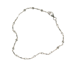 Armbnd eller halskde - Roset Kde i Blank Sterlingslv -2,5mm