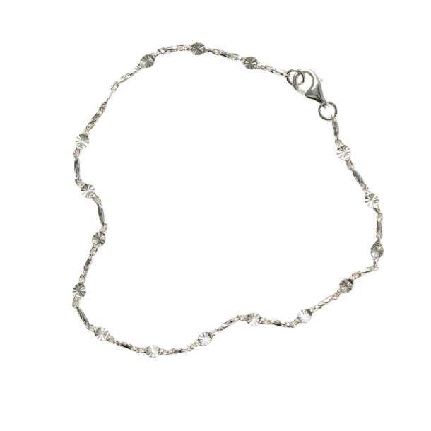 Armbnd &amp; halskde - Roset Kde i Blank Sterlingslv -2,5mm