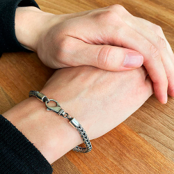  5,3mm Rvekde I Blank Sterlingslv Armbnd &amp; Halskde