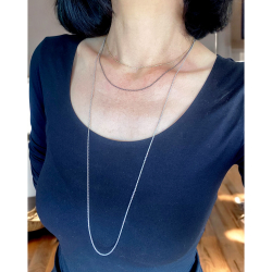 Armbnd &amp; Halskde - Anker Facet - Sterlingslv &amp; Forgyldt 0,4mm