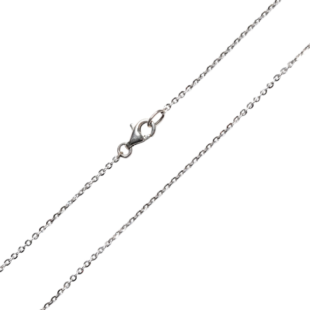 Armbnd &amp; halskde - Mirror Anchor - Sterlingslv &amp; Rhodineret 0,4mm