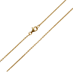 Armbnd &amp; Halskde - Anker Facet - Sterlingslv &amp; Forgyldt 0,4mm