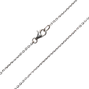 Armbnd & Halskde - Anker Facet - Sterlingslv & Rhodineret 0,5mm