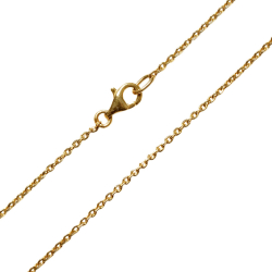 Armbnd &amp; Halskde - Anker Facet - Sterlingslv &amp; Forgyldt 0,5mm