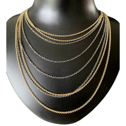 Armbnd eller Halskde -8 rkket m.Multifunktioner-Sort/Forgyldt 