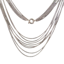 Armbnd &amp; Halskde - 8 rkket m.Multifunktioner-Rhodineret 