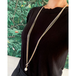 Armbnd &amp; Halskde - 8 rkket m.Multifunktioner-Rhodineret 