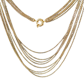 Armbnd & Halskde - 8 rkket m.Multifunktioner-Forgyldt 