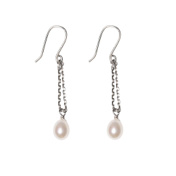 Rhodineret reringe med Ferskvandsperle