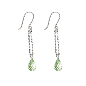 Rhodineret reringe med Grn ametyst