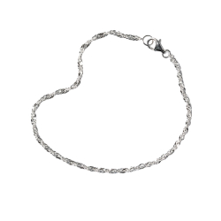 Singapore kde 2mm - Armbnd &amp; Halskde - 925/Blank