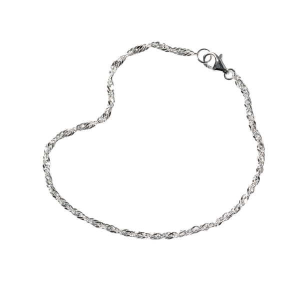 Singapore kde 2mm - Armbnd &amp; Halskde - 925/Blank