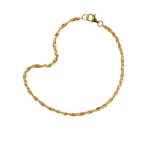 Singapore kde 2mm - Armbnd eller Halskde - 925/Forgyldt