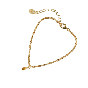 Armbnd i Forgyldt Sterlingslv med Citrin