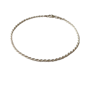 2mm Bjrn Borg - Cordel kde i Blank sterlingslv Armbnd eller Halskde