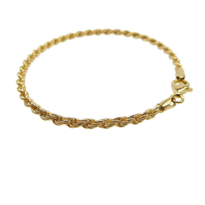 3 mm Bjrn Borg - Cordel kde i Forgyldt Sterlingslv - Armbnd eller Halskde