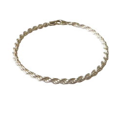 3,5mm Bjrn Borg - Cordel kde i Blank Sterlingslv Armbnd &amp; Halskde