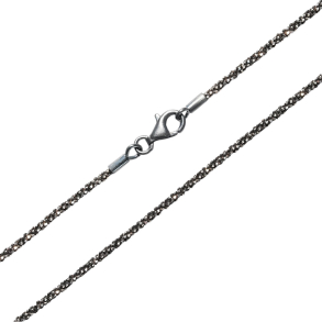 Armbnd eller halskde - Oxideret/925-DiamondCut=1,8mm 