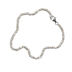 Armbnd eller halskde - Blank/925 DiamondCut - 2,8mm 