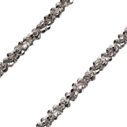 Armbnd &amp; Halskde m.Grhvide Rdiamanter &amp; Rhodineret/Forgyldt Sterlingslv