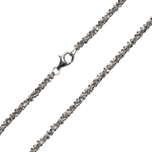 Armbnd &amp; halskde - Rhodineret/925 DiamondCut=2,8mm 
