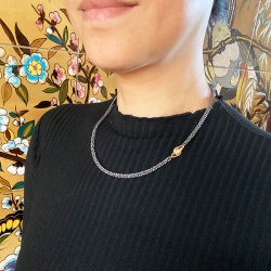 Armbnd eller Halskde - Forgyldt Diamond Star med Magnetls 