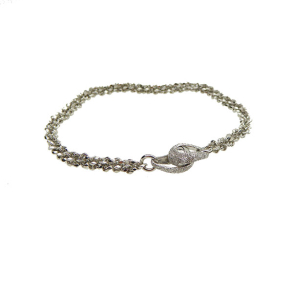 Armbnd eller Halskde - Rhodineret Diamond Star med Magnetls