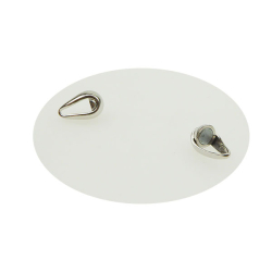 Magnetls -glat &amp; rhodineret Sterlingslv