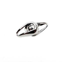 Magnetls -glat &amp; rhodineret Sterlingslv