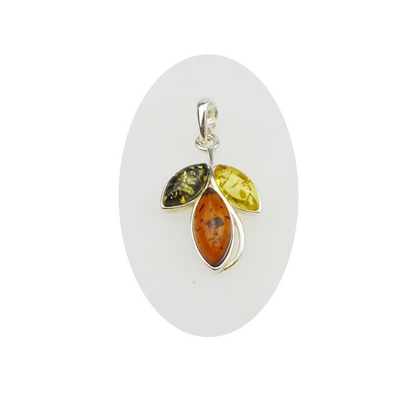 Pendant - 925 with Amber