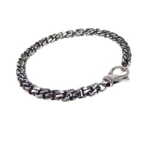 Armbnd eller halskde-Venezia Snoet i Letoxideret Sterlingslv 5,5mm