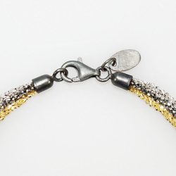 Armbnd eller Halskde - 3 rkket DiamondCut &amp; 3 farvet