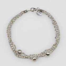 Armbnd &amp; Halskde - 3 rk. med 3 stk Magic Beads-6mm