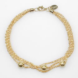 Armbnd eller Halskde - 3 rk. med 3 stk Magic Beads-6mm