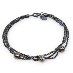 Armbnd eller Halskde - 3 rk. med 3 stk Magic Beads - 6mm