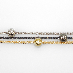 Armbnd eller Halskde - 3 rk. med 3 stk Magic Beads-6mm