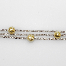 Armbnd &amp; Halskde - 3 rk. med 3 stk Magic Beads-6mm