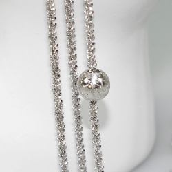 Halskde - Lang kde 70-90cm m.6 stk Magic Beads-6mm