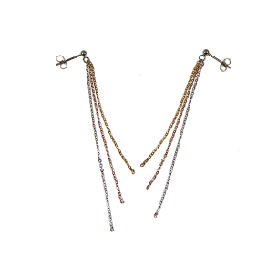 reringe - DiamondCut 3 farvet Sterlingslv